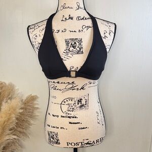 Calvin Klein Black Halter Bikini Top size Medium
